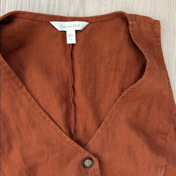 Garnet Hill Terracotta Vest and Pants Set - Picture 2 of 5
